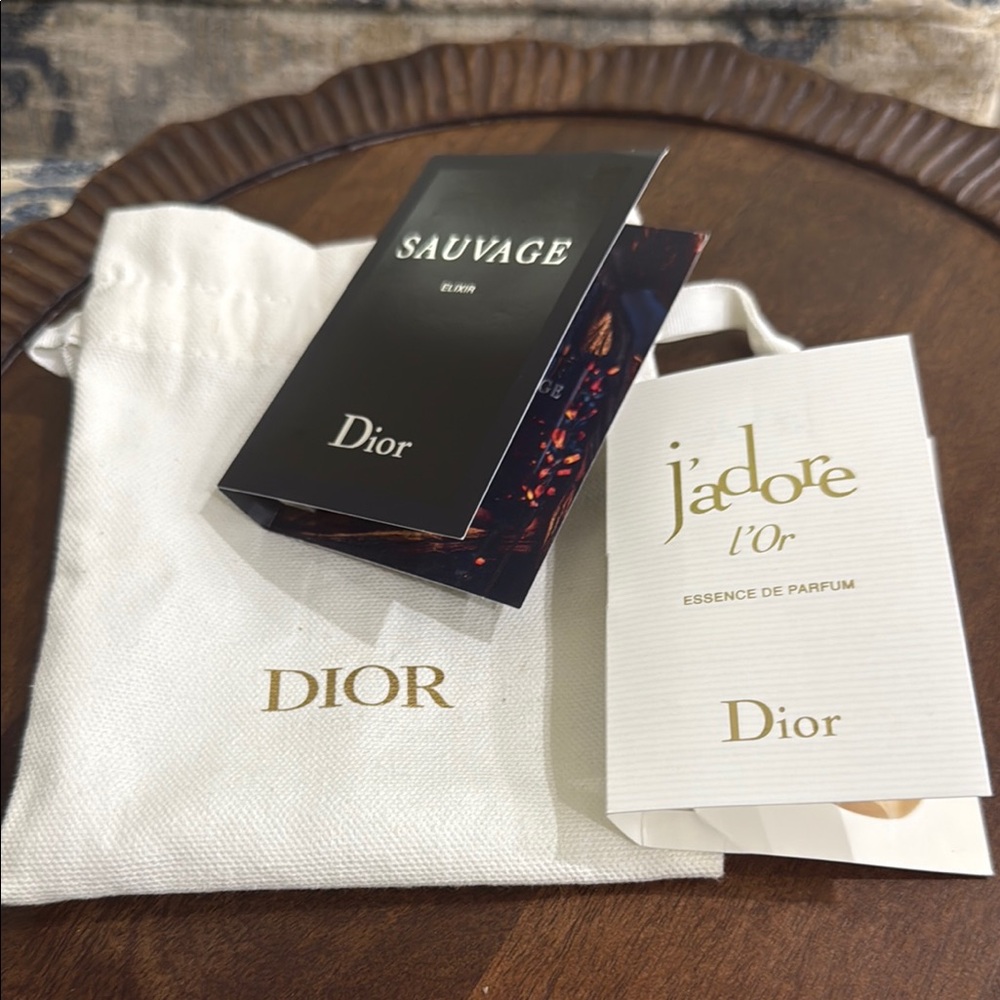 Dior Fragrance Duo with Elegant Pouch